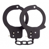 Чёрные наручники из листового металла BONDX METAL CUFFS BLACK - Dream Toys - купить с доставкой в Махачкале