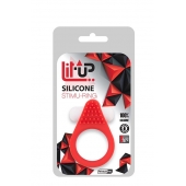 Красное эрекционное кольцо LIT-UP SILICONE STIMU RING 1 RED - Dream Toys - в Махачкале купить с доставкой