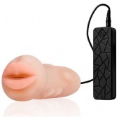 Мастурбатор-ротик с вибрацией REALSTUFF VIBRATING MASTURBATOR MOUTH - Dream Toys - в Махачкале купить с доставкой