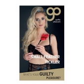 Пластиковая метелочка с красными пёрышками Small Feather Tickler - 32 см. - Blush Novelties - купить с доставкой в Махачкале
