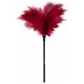 Пластиковая метелочка с красными пёрышками Small Feather Tickler - 32 см. - Blush Novelties - купить с доставкой в Махачкале