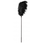 Стек с большим чёрным пером Large Feather Tickler - 65 см. - Blush Novelties - купить с доставкой в Махачкале