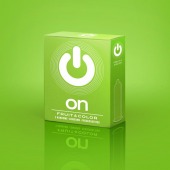 Цветные ароматизированные презервативы ON) Fruit   Color - 3 шт. - ON) - купить с доставкой в Махачкале