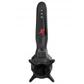 Чёрный вибростимулятор для головки члена с эффектом всасывания Vibrating Roto-Sucker - Pipedream - в Махачкале купить с доставкой