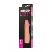 Телесная насадка-удлинитель Extension sleeve - 17 см. - Sitabella - в Махачкале купить с доставкой