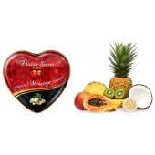 Массажная свеча с ароматом экзотических фруктов Bougie Massage Candle - 35 мл. - Plaisir Secret - купить с доставкой в Махачкале