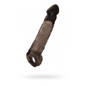 Чёрная насадка на пенис Tс подхватом - 19,5 см. - ToyFa - в Махачкале купить с доставкой