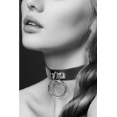 Узенький ошейник из полиуретана с кольцом - Bijoux Pour Toi - купить с доставкой в Махачкале