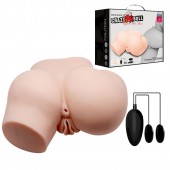 Телесный полуторс с двумя любовными тоннелями и вибрацией - Baile - в Махачкале купить с доставкой