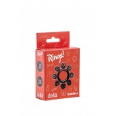 Чёрное эрекционное кольцо Rings Bubbles - Lola Games - в Махачкале купить с доставкой