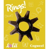 Чёрное эрекционное кольцо Rings Cogweel - Lola Games - в Махачкале купить с доставкой
