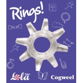 Прозрачное эрекционное кольцо Rings Cogweel - Lola Games - в Махачкале купить с доставкой