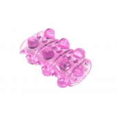 Розовая насадка на пенис Rings Armour - Lola Games - в Махачкале купить с доставкой