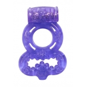 Фиолетовое эрекционное кольцо Rings Treadle с подхватом - Lola Games - в Махачкале купить с доставкой