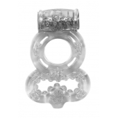 Прозрачное эрекционное кольцо Rings Treadle с подхватом - Lola Games - в Махачкале купить с доставкой