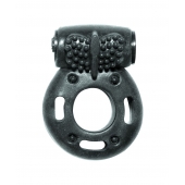 Черное эрекционное кольцо с вибрацией Rings Axle-pin - Lola Games - в Махачкале купить с доставкой
