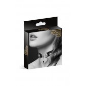 Черный чокер с замком в форме сердца - Bijoux Pour Toi - купить с доставкой в Махачкале