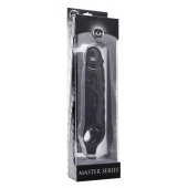 Чёрная увеличивающая насадка на член Mamba Cock Sheath Packaged - 16,5 см. - XR Brands - в Махачкале купить с доставкой