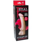 Телесная насадка REAL Standard с усиками на основании - 19 см. - LOVETOY (А-Полимер) - купить с доставкой в Махачкале