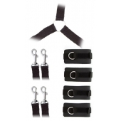 Комплект наручников и поножей LUXURIOUS BED RESTRAINT CUFF SET - Blush Novelties - купить с доставкой в Махачкале