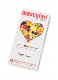 Жёлтые презервативы Masculan Ultra Tutti-Frutti с фруктовым ароматом - 10 шт. - Masculan - купить с доставкой в Махачкале