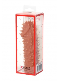 Телесная насадка на фаллос с имитацией шипов KOKOS Extreme Sleeve 07 - 14,7 см. - KOKOS - в Махачкале купить с доставкой