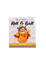 Стимулирующий презерватив-насадка Roll   Ball Banana - Sitabella - купить с доставкой в Махачкале