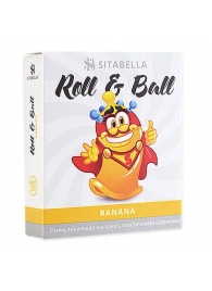 Стимулирующий презерватив-насадка Roll   Ball Banana - Sitabella - купить с доставкой в Махачкале