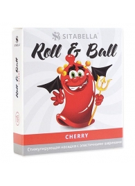 Стимулирующий презерватив-насадка Roll   Ball Cherry - Sitabella - купить с доставкой в Махачкале