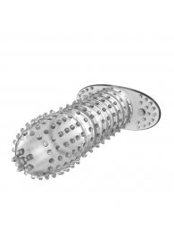 Закрытая прозрачная насадка Crystal sleeve - 12 см. - Erowoman-Eroman - в Махачкале купить с доставкой
