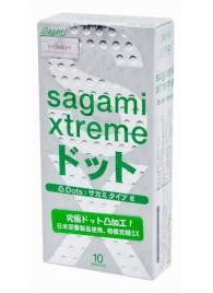 Презервативы Sagami Xtreme Type-E с точками - 10 шт. - Sagami - купить с доставкой в Махачкале