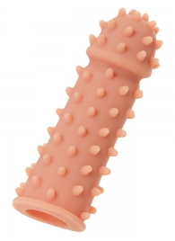 Телесная реалистичная насадка KOKOS Extreme Sleeve 03 с дополнительной стимуляцией - 12,7 см. - KOKOS - в Махачкале купить с доставкой