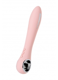 Розовый силиконовый вибратор с электростимуляцией GALVANI VIBE - 21 см. - ToyFa - купить с доставкой в Махачкале