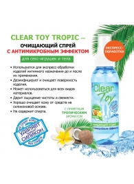 Очищающий спрей для игрушек CLEAR TOY Tropic - 100 мл. - Биоритм - купить с доставкой в Махачкале