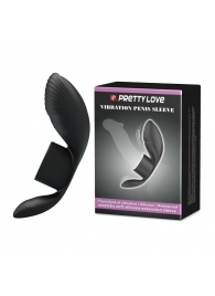 Черное кольцо на пенис с вибрацией Vibration Penis Sleeve - Baile - в Махачкале купить с доставкой