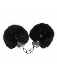 Черные меховые наручники Love с ключиками - Baile - купить с доставкой в Махачкале