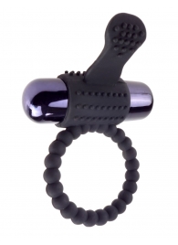 Черное эрекционное виброкольцо Vibrating Silicone Super Ring - Pipedream - в Махачкале купить с доставкой