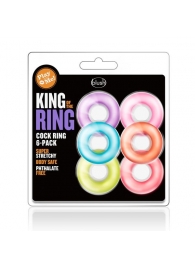 Набор из 6 эрекционных колец King of the Ring - Blush Novelties - в Махачкале купить с доставкой