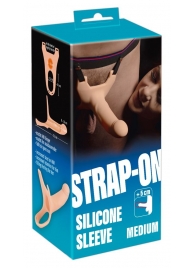 Силиконовый полый страпон на ремнях Silicone Strap-on - 16 см. - Orion - купить с доставкой в Махачкале