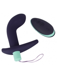 Темно-фиолетовый вибростимулятор простаты с пультом ДУ Remote Controlled Prostate Plug - Orion - в Махачкале купить с доставкой