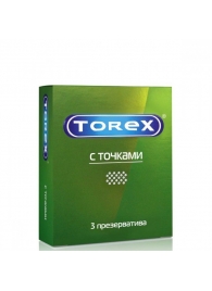 Текстурированные презервативы Torex  С точками  - 3 шт. - Torex - купить с доставкой в Махачкале