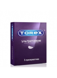 Презервативы Torex  Ультратонкие  - 3 шт. - Torex - купить с доставкой в Махачкале