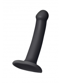Черный фаллос на присоске Silicone Bendable Dildo S - 17 см. - Strap-on-me - купить с доставкой в Махачкале