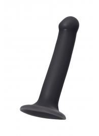 Черный фаллос на присоске Silicone Bendable Dildo M - 18 см. - Strap-on-me - купить с доставкой в Махачкале