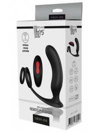 Черный массажер простаты REMOTE P-PLEASER - Dream Toys - в Махачкале купить с доставкой