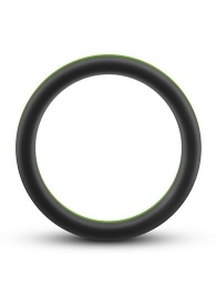 Черно-зеленое эрекционное кольцо Silicone Go Pro Cock Ring - Blush Novelties - в Махачкале купить с доставкой