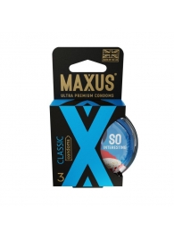 Классические презервативы в пластиковом кейсе MAXUS Classic - 3 шт. - Maxus - купить с доставкой в Махачкале