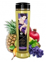 Массажное масло Libido Exotic Fruits с ароматом экзотических фруктов - 240 мл. - Shunga - купить с доставкой в Махачкале