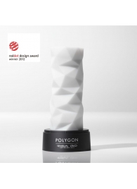 Белый 3D мастурбатор POLYGON - Tenga - в Махачкале купить с доставкой