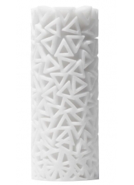 Белый 3D мастурбатор PILE - Tenga - в Махачкале купить с доставкой